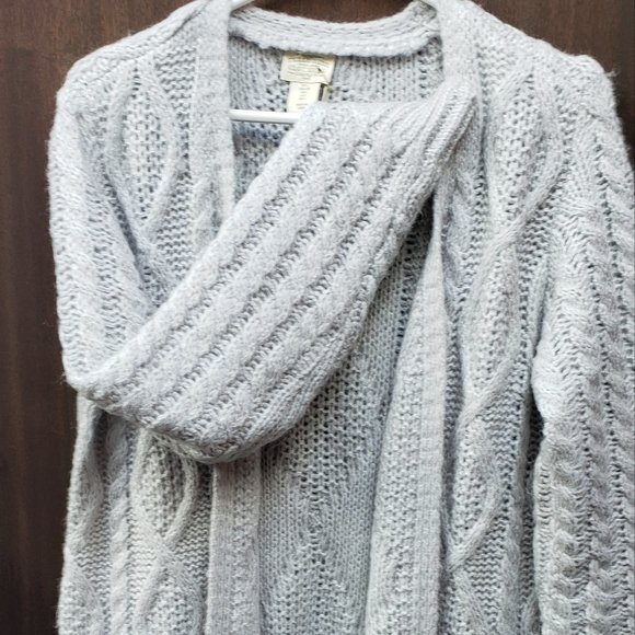Telluride Clothing Company NWT Pearl gray Sweater duster  Size L - Picture 6 of 11